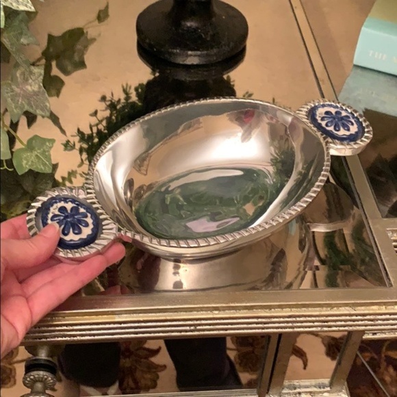 Mexican pewter serving dish - Picture 3 of 4